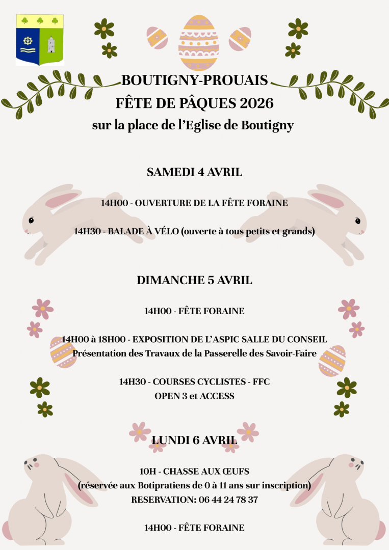 Programme Fête de Pâques